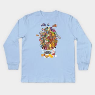 Cereal Mascots - Part of a Complete Breakfast! Kids Long Sleeve T-Shirt